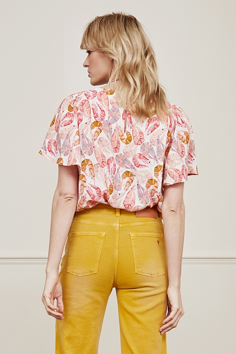 ELLE TOP CREAM WHITE/PINK BER 3