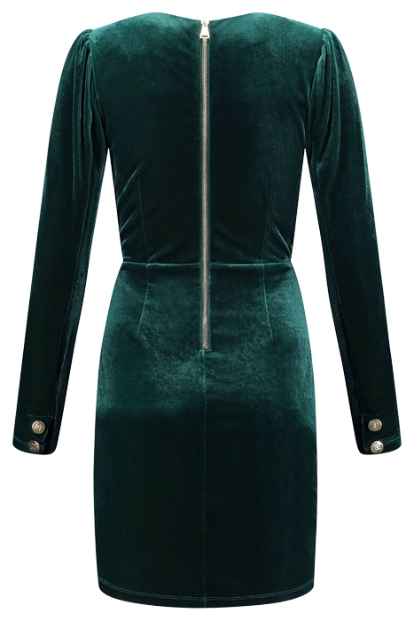 KADE VELVET DRESS EVERGREEN 2