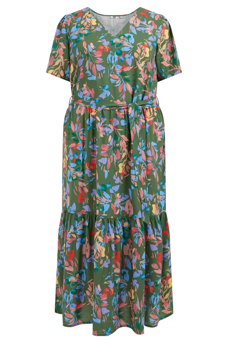 DRESS MID LENGTH DARK GREEN 1