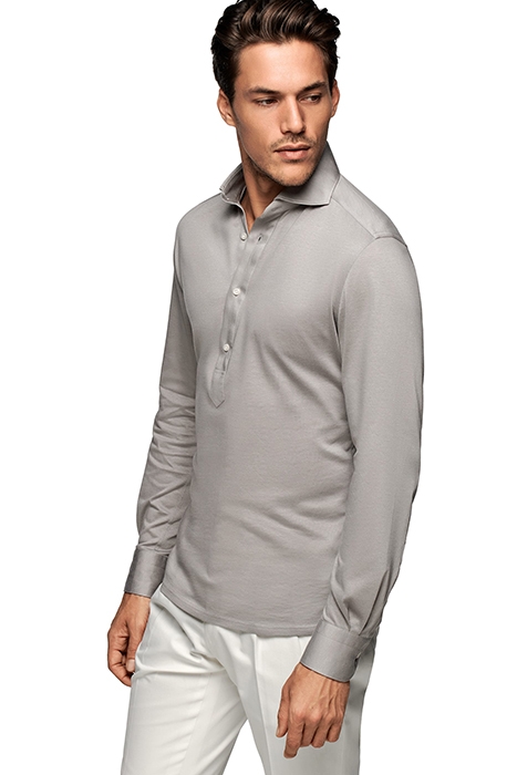 GREY EXTRA SLIM FIT POPOVER 1