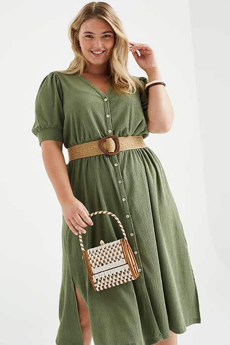 DRESS MIDI MOSS GREEN 4