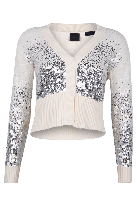 IBIAS CARDIGAN FULL PAILLETTES VANILLA ICE-CREAM 1
