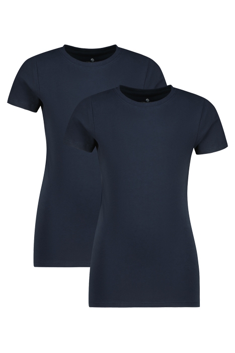 T-SHIRT ROUND NECK (2-PACK) MIDNIGHT BLUE 1