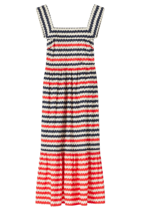 JUNE MIDI DRESS NAVY/WHITE 6