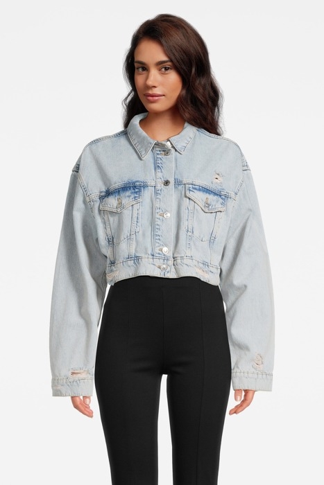 CONA CROPPED JACKET LIGHT INDIGO 1