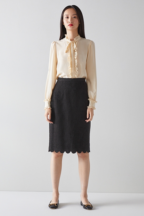 VENICE MIDI SKIRT BLACK 1