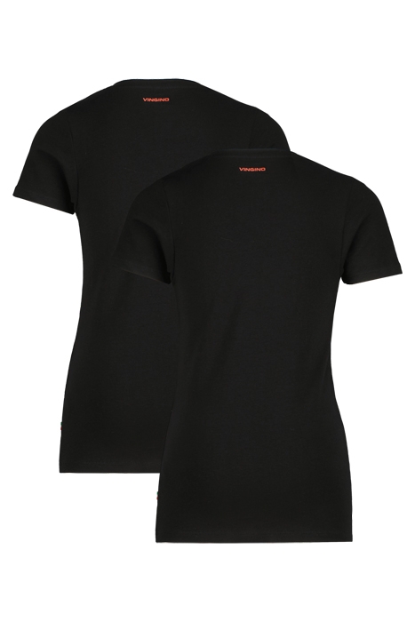 T-SHIRT V-NECK (2-PACK) DEEP BLACK 2