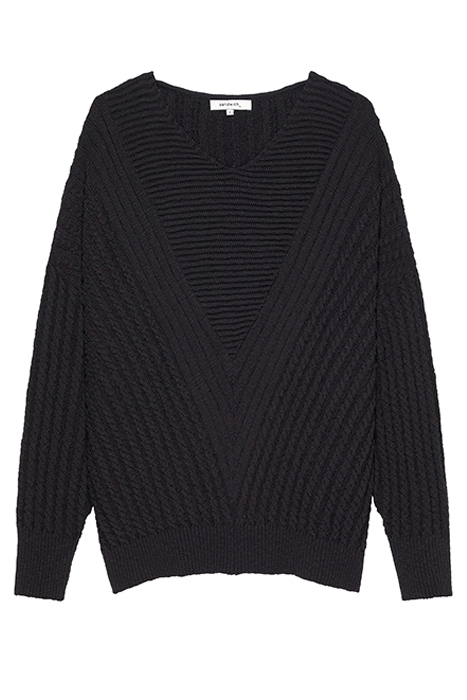 KNIT SWEATER ALMOST BLACK 5