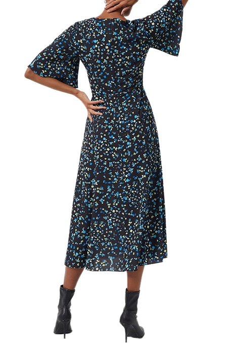 SHEA FERNA VERONA CREPE DRESS BLACK MULTI 2