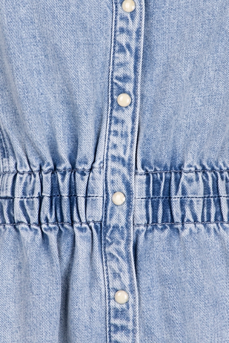 OSA SHORT DENIM DRES LIGHT INDIGO BLUE 3