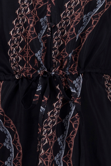 NISHA LETICIA DRESS BLACK MULTI 3