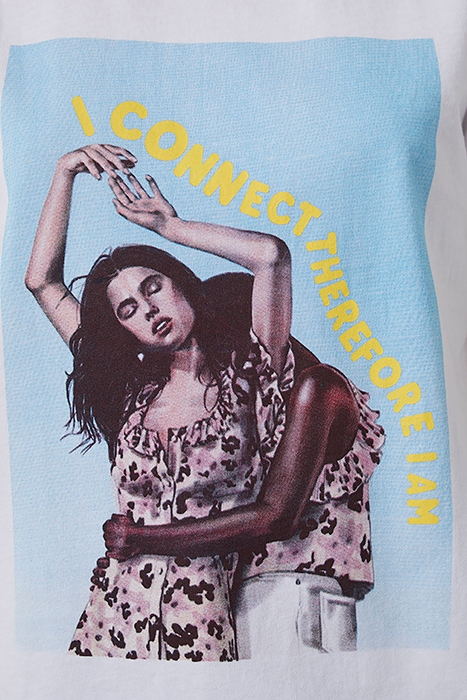 FT I CONNECT BOYFIT UNISEX TEE LINEN WHITE 3