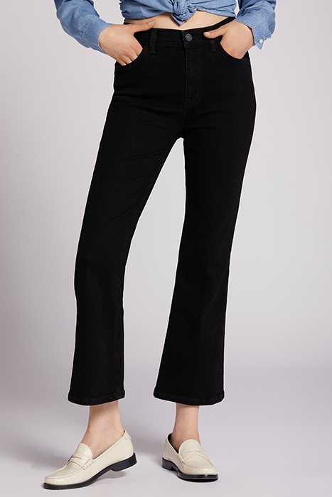 THE BOULEVARD MID RISE CROP BOOTCUT OBSIDIAN 1