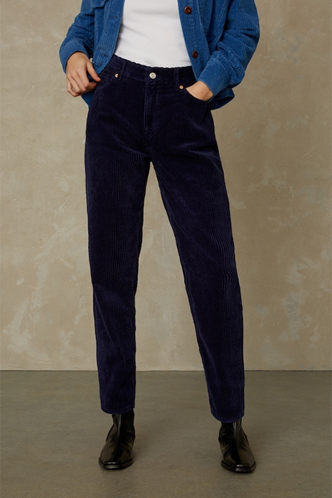 CAROLINE CROPPED WORKER BLUE CORD 1