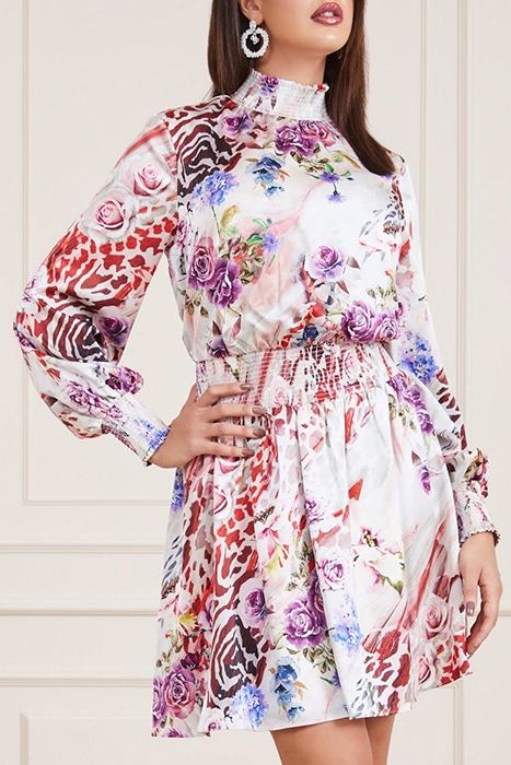 CLELIA DRESS ROSE SHADOW PRINT 1