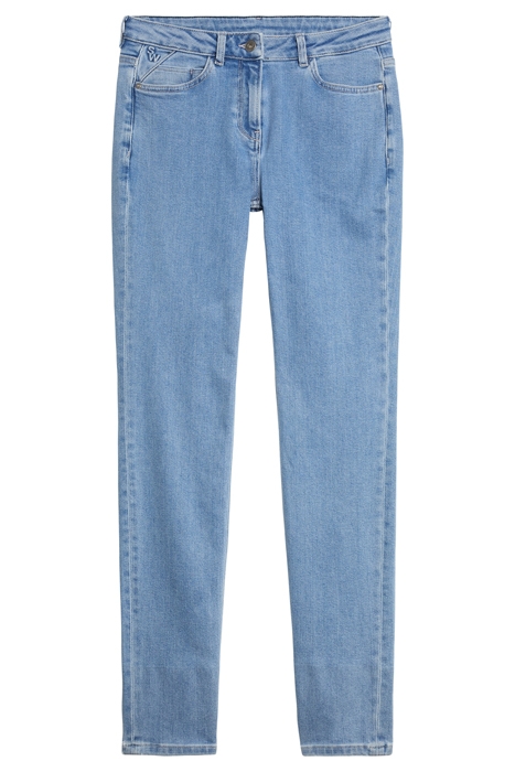 HOGE TAILLE SLIM FIT JEANS LIGHT BLUE DENIM 1