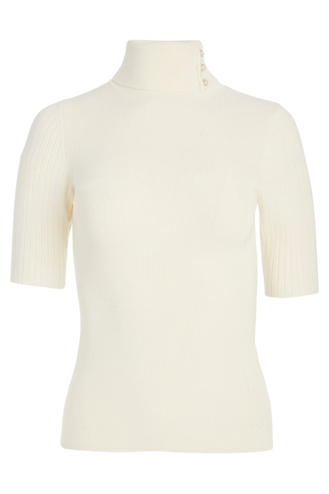 LENA HIGH NECK RIBBED SS TOP SANDY SHORE 5