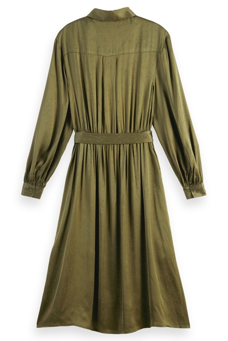 KARIS PRINTED SHIRT DRESS DARK OLIVE 2