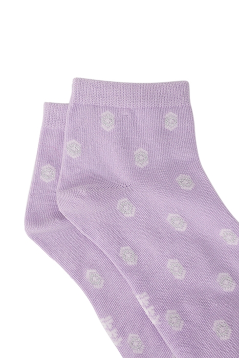 GIRLS’ VIOLET/WHITE SOCKS 5