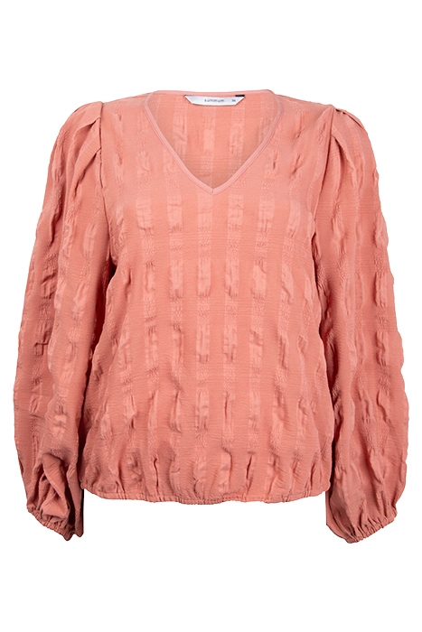 BLOUSE SEERSUCKER WARM APRICOT 1
