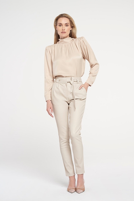 PAULA (STRETCH LEATHER) OYSTER WHITE 1