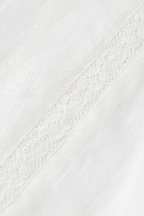 DELICATE LACE DETAIL LONG-SLEEVED TOP OFF WHITE 3