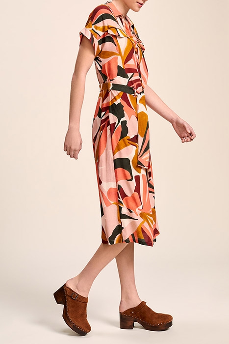 RAMY - MELON MIDI SHIRT DRESS WITH ARTY JUNGLE PRINT 3
