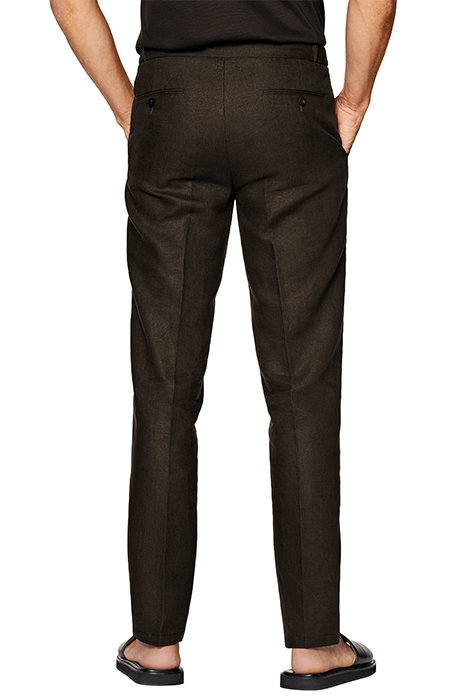DARK BROWN DRAWSTRING AMES TROUSERS DARK BROWN 2