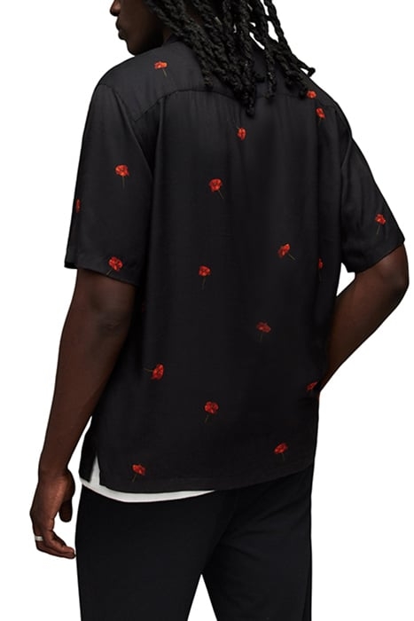 POPPIES SS SHIRT JET BLACK 2