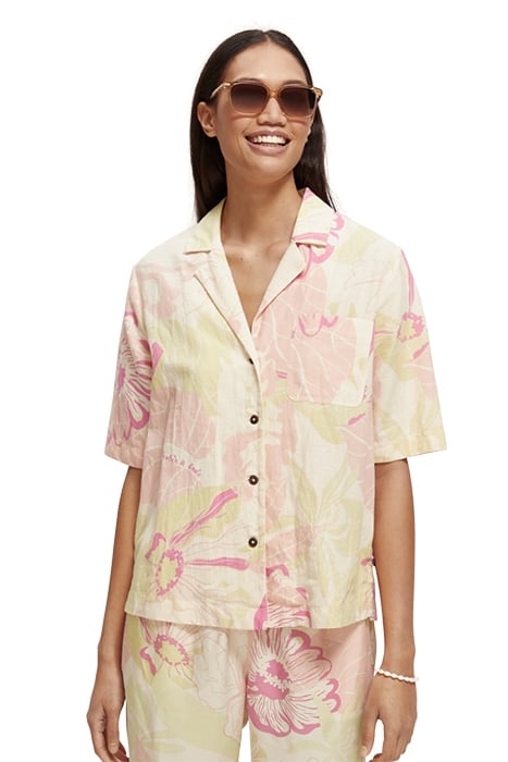CAMP SHIRT WITH PRINT VONDELFIELD BLOSSOM 3