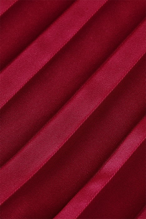 MID LENGTH PLISSÉE SKIRT IN RECYCLED POLYESTER CHERRY PIE 8