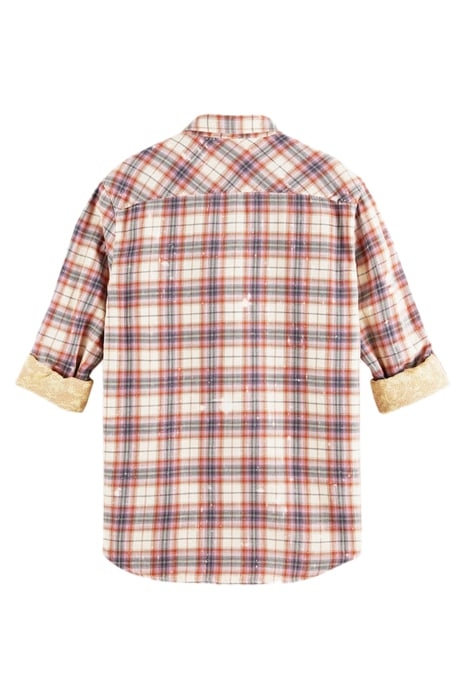 REGULAR-FIT DOUBLE-LAYERED CHECKED SHIRT COMBO A 5