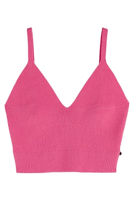 KNITTED BRA TOP PINK PUNCH 1