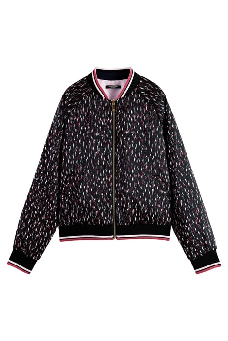 PRINTED REVERSIBLE BOMBER JACKET WITH PADDING IKAT RAIN 1