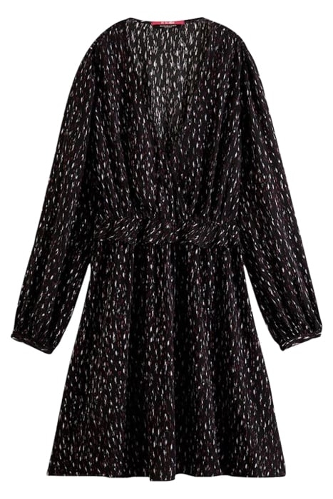 WRAPPED SHORT DRESS IKAT RAIN 1