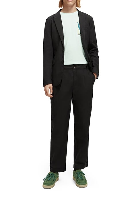 SEASONAL-FIT LIGHTWEIGHT POPLIN CARGO PANTS BLACK 6