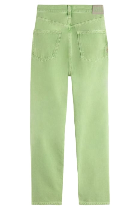 THE BAY BOYFRIEND JEANS — GARMENT DYE COLOURS BRIGHT PARAKEE 2