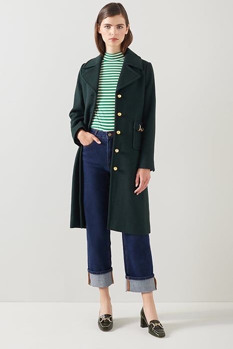 SPENCER SINGLE BREASTED COAT FOREST 4