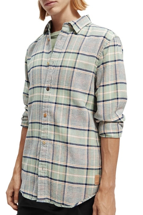 REGULAR-FIT CHECKED FLANNEL SHIRT COMBO B 6