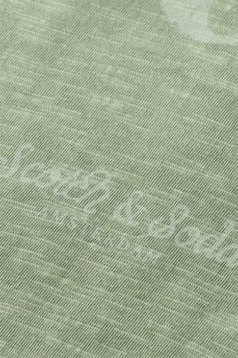 SLUB-JERSEY ARTWORK T-SHIRT IN ORGANIC COTTON KHAKI 7