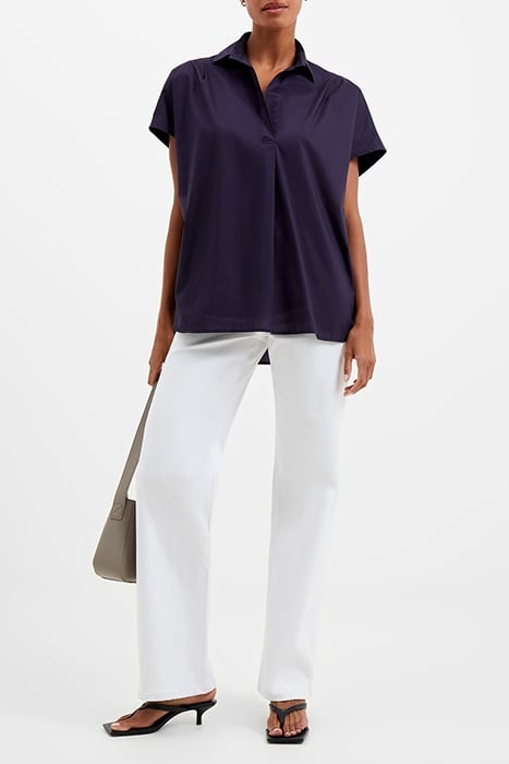 BIRCH SEERSUCKER POPOVER SHIRT MARINE 2