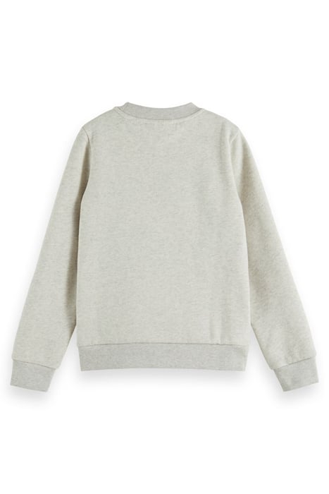 REGULAR-FIT ARTWORK SWEATSHIRT ECRU MELANGE 2