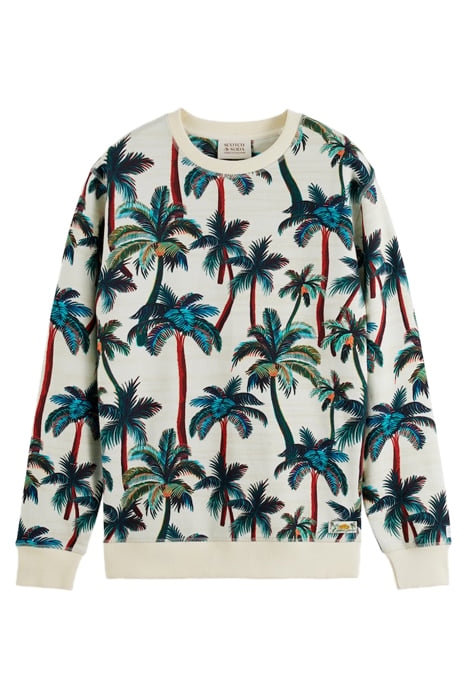 PRINTED SWEATSHIRT OFFWHITE PALMTREES AOP 1