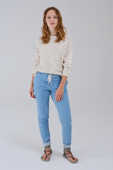 LOOSE FIT SIENNA TAPERED JEANS LIGHT BLUE DENIM 1