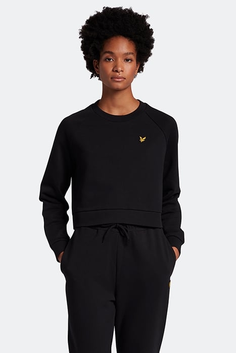 CROPPED SWEATSHIRT JET BLACK 1