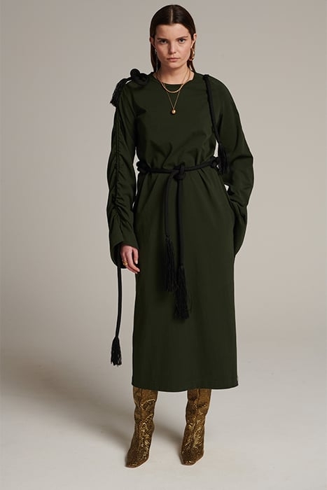 WANDER DRESS BLACK GREEN 1