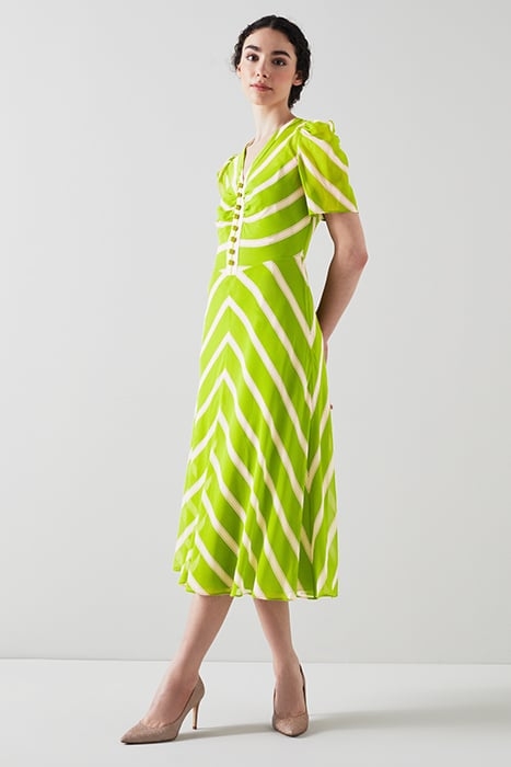 HOLZER MIDI DRESS LIME 5