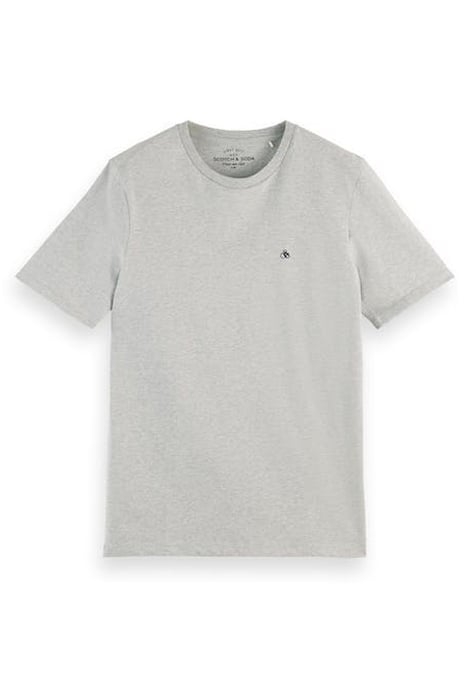 ESSENTIALS - CREWNECK JERSEY T-SHIRT IN ORGANIC COTTON GREY 1