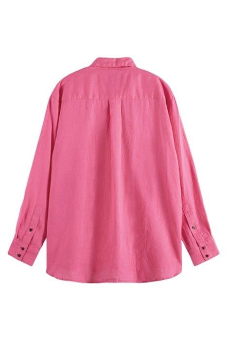 OVERSIZED LINEN SHIRT PINK PUNCH 2