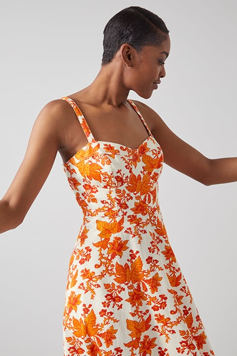 LUCY MIDI DRESS ORANGE 5